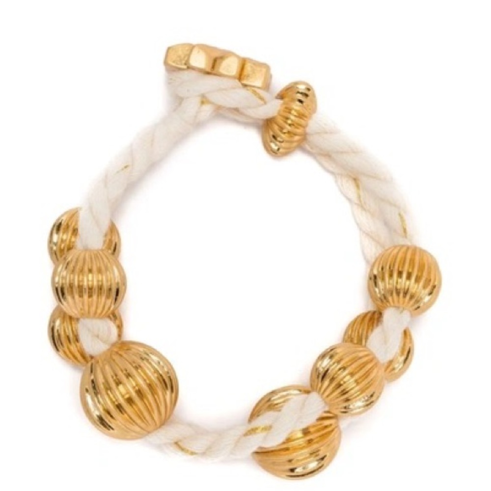 ROXANNE 18KT GOLD-PLATED WRAP BRACELET IN WEISS